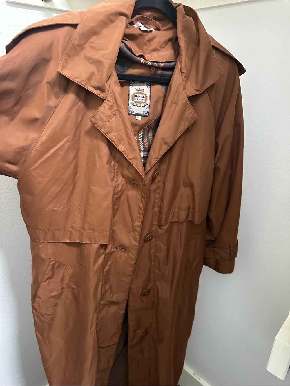 Women’s Rust Brown Trench Coat